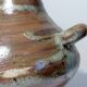 Petit vase brutaliste artisanal céramique vernissée début des années 2000
