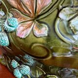 Old Art Nouveau majolica planter
