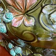Old Art Nouveau majolica planter