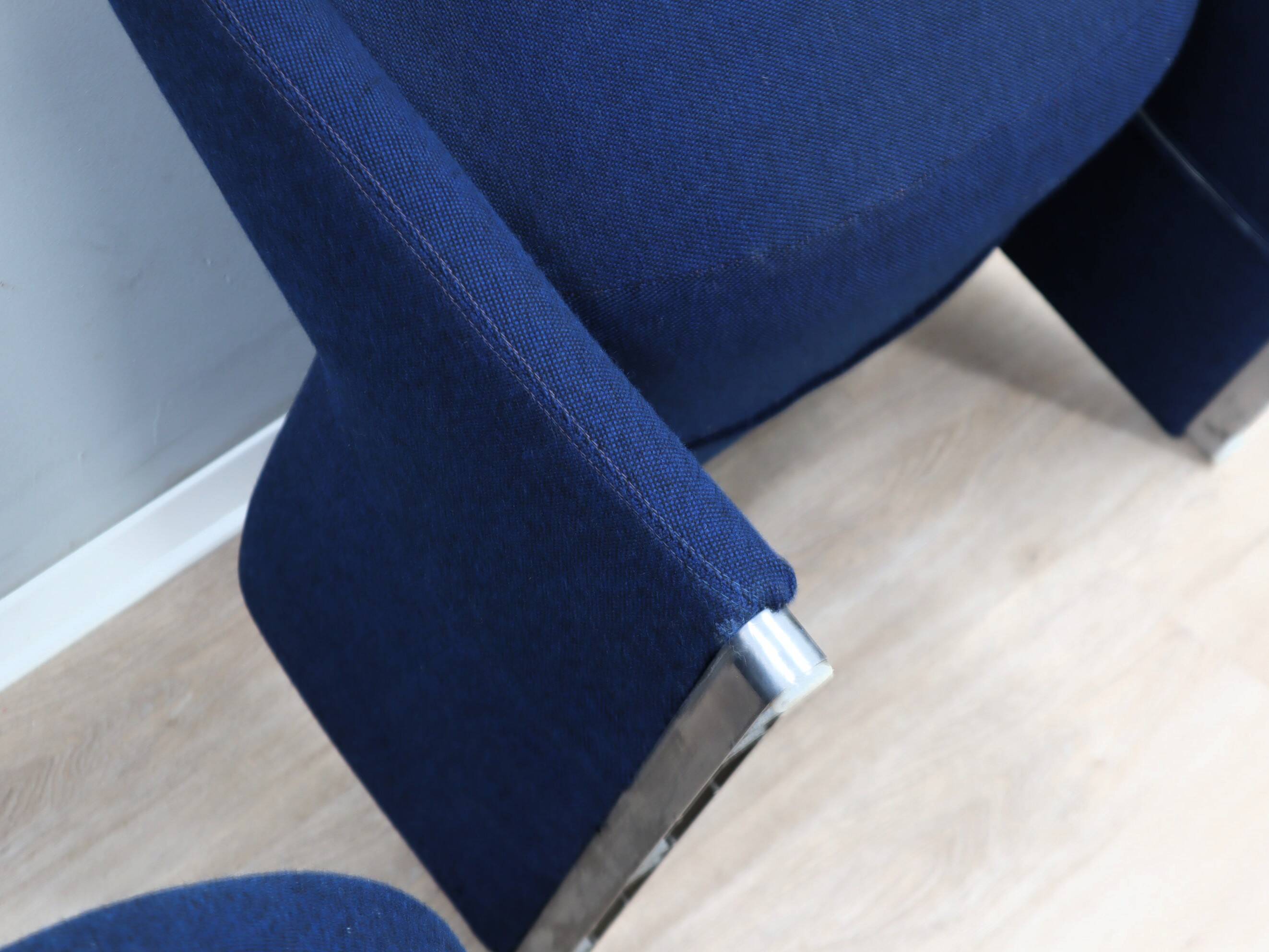 1970s Alky Armchairs by Giancarlo Piretti for Castelli. Restored Pair