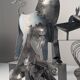 Groupe sculptural « D'après Picasso » en métal, hommage à Guernica, fin du XXe siècle
