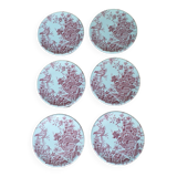 6 small plates English Ironstone