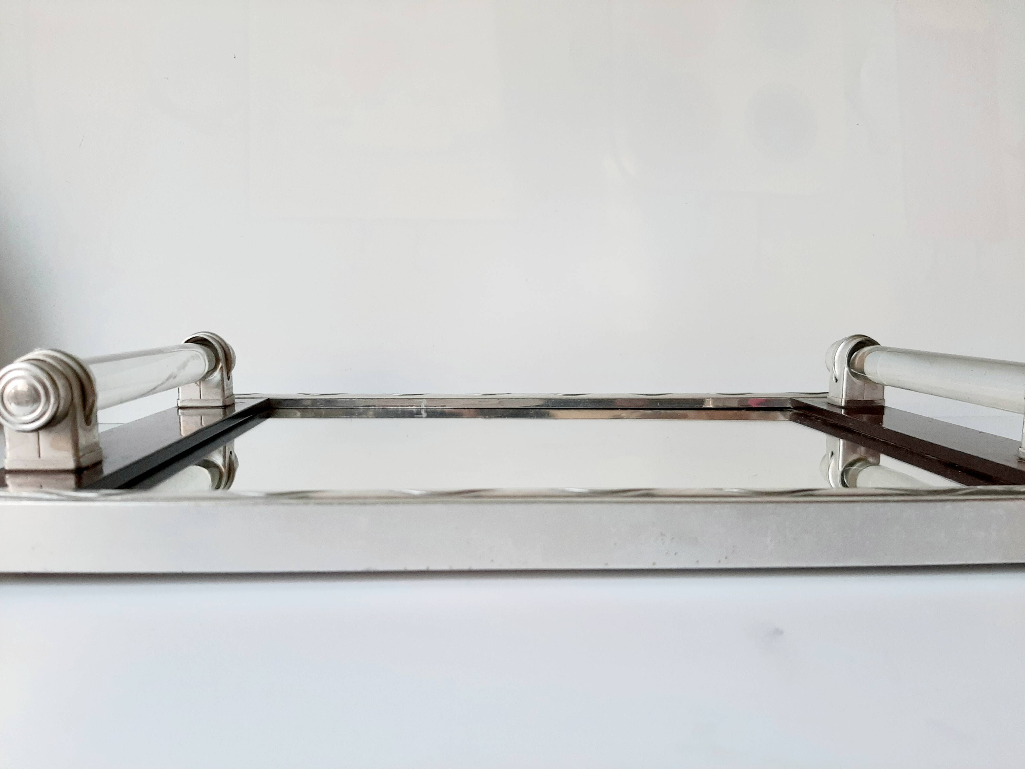 Art deco mirror tray