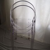 Pair of stackable chairs Victoria Ghost by Philippe Starck, Kartell