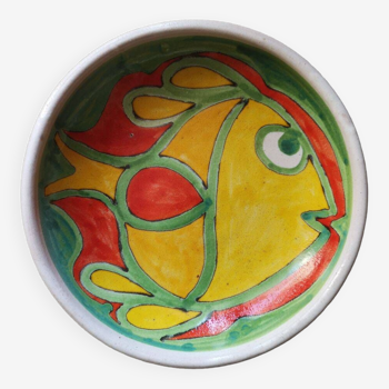 Glazed terracotta bowl/centerpiece - Giovanni Desimone - Italy - 1960s
