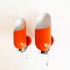 Pair of Space Age wall sconces by Raak, Netherlands, 1970s