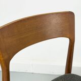 Teak and Wool Dining Chairs from Korup Stolefabrik, 1960s, Set of 4
