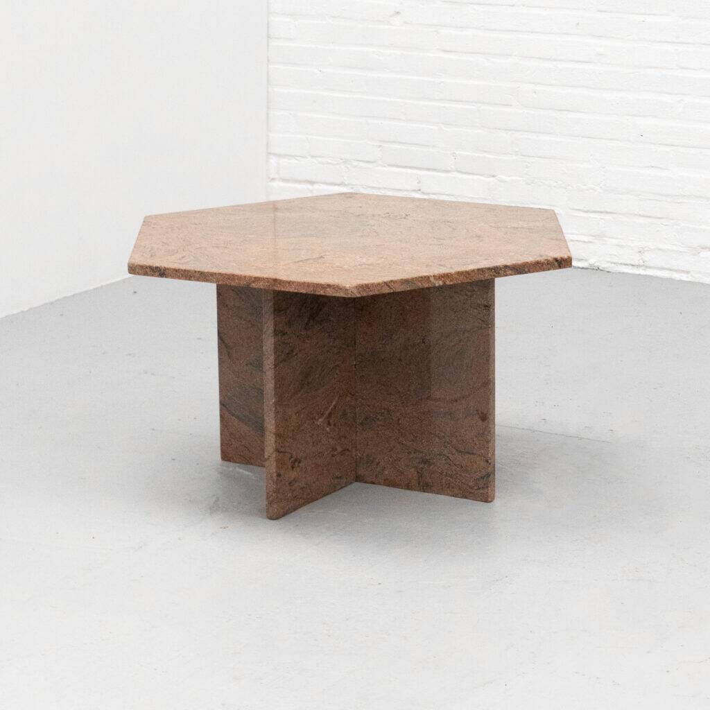 Table basse en granit des années 1970