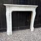 Louis XV style Carrara marble fireplace circa 1900