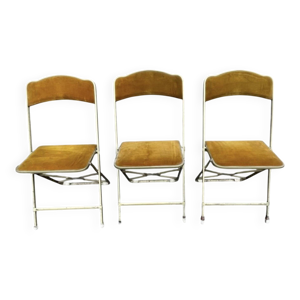 3 chaises d'opéra pliantes