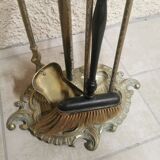Serviteur de cheminée bronze doré