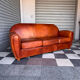 Canapé club vintage en cuir