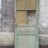 Old green patina door