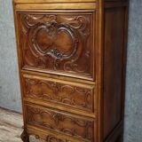 Antique walnut secretary – Louis XV style – Drop-down – 19th century