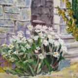 Oil on canvas 1960 "A Summer in the South" signed and dated