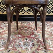 Set of 7 Baumann / Thonet / Fischel caned bistro chairs