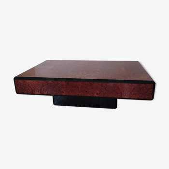 Table basse en loupe de thuya