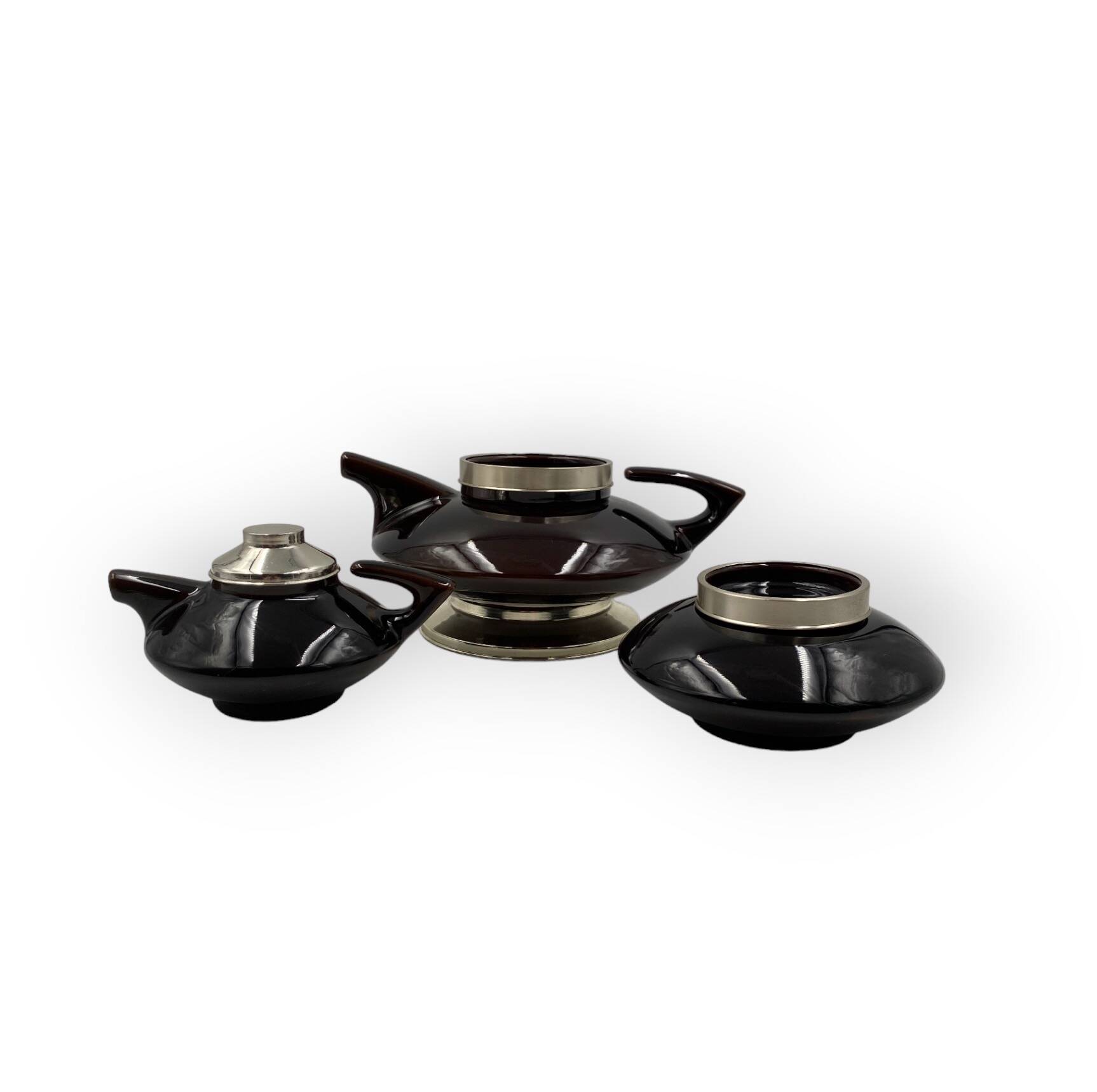 Mid-century modern piled up Tea set, SC3 Italy 1970s