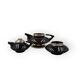 Mid-century modern piled up Tea set, SC3 Italy 1970s