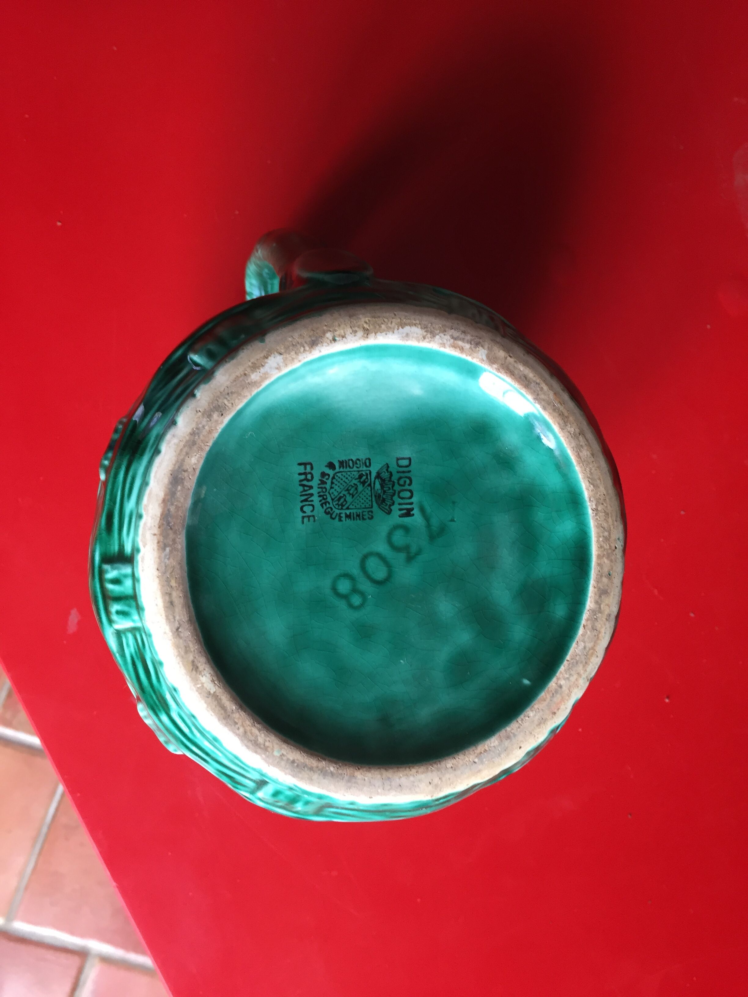 Digoin vintage pitcher