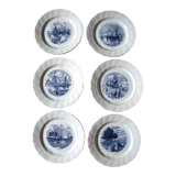 6 dessert plates Moulin des loups Amage