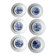 6 dessert plates Moulin des loups Amage