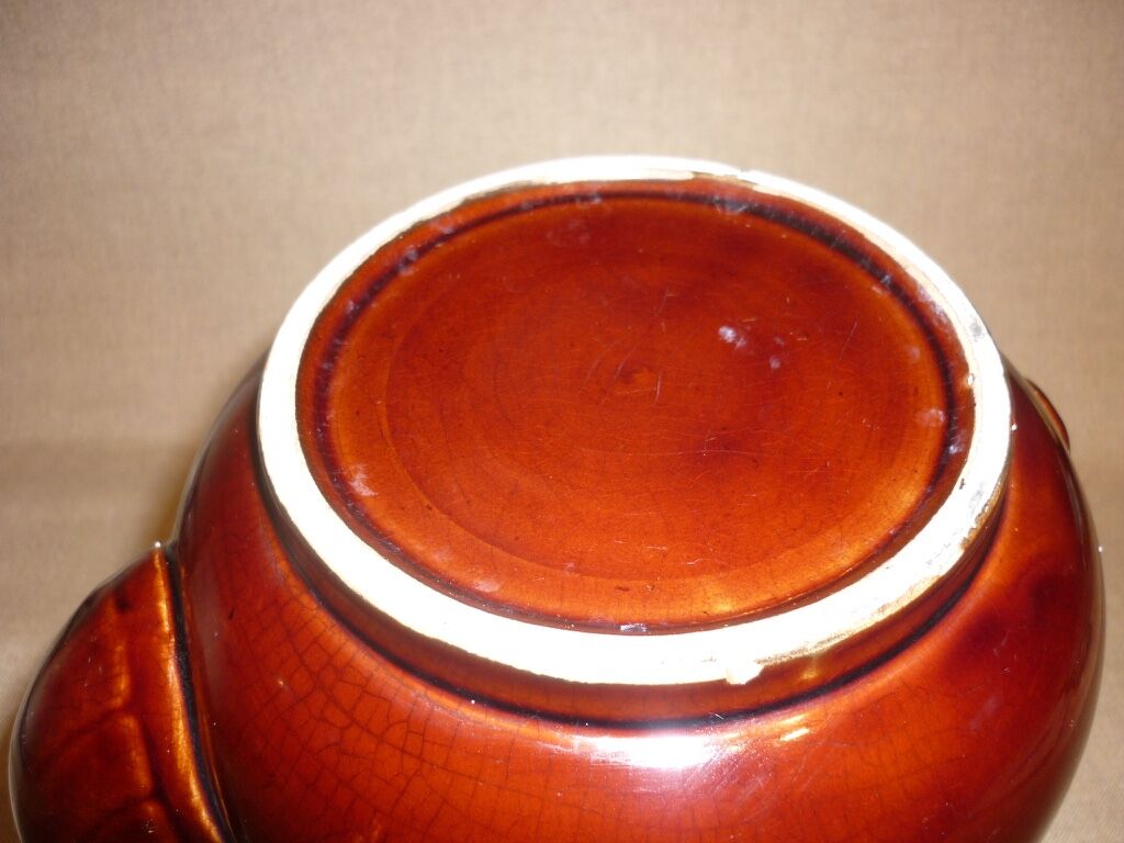 Very large brown ceramic coffee maker