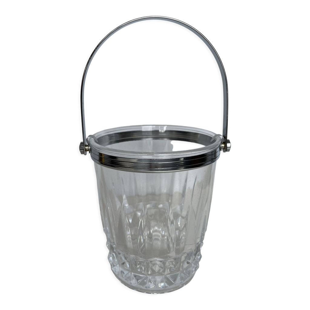 Seau à glace en cristal de Bohême, XXème siècle, style Napoléon III