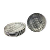 Set of 7 plates Niderviller model Kitten