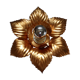 Vintage metal flower applique
