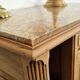 Wood and marble furniture in Louis XVI style