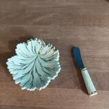 Container Ceramic butter dish Leaf vine knife DP 0723033