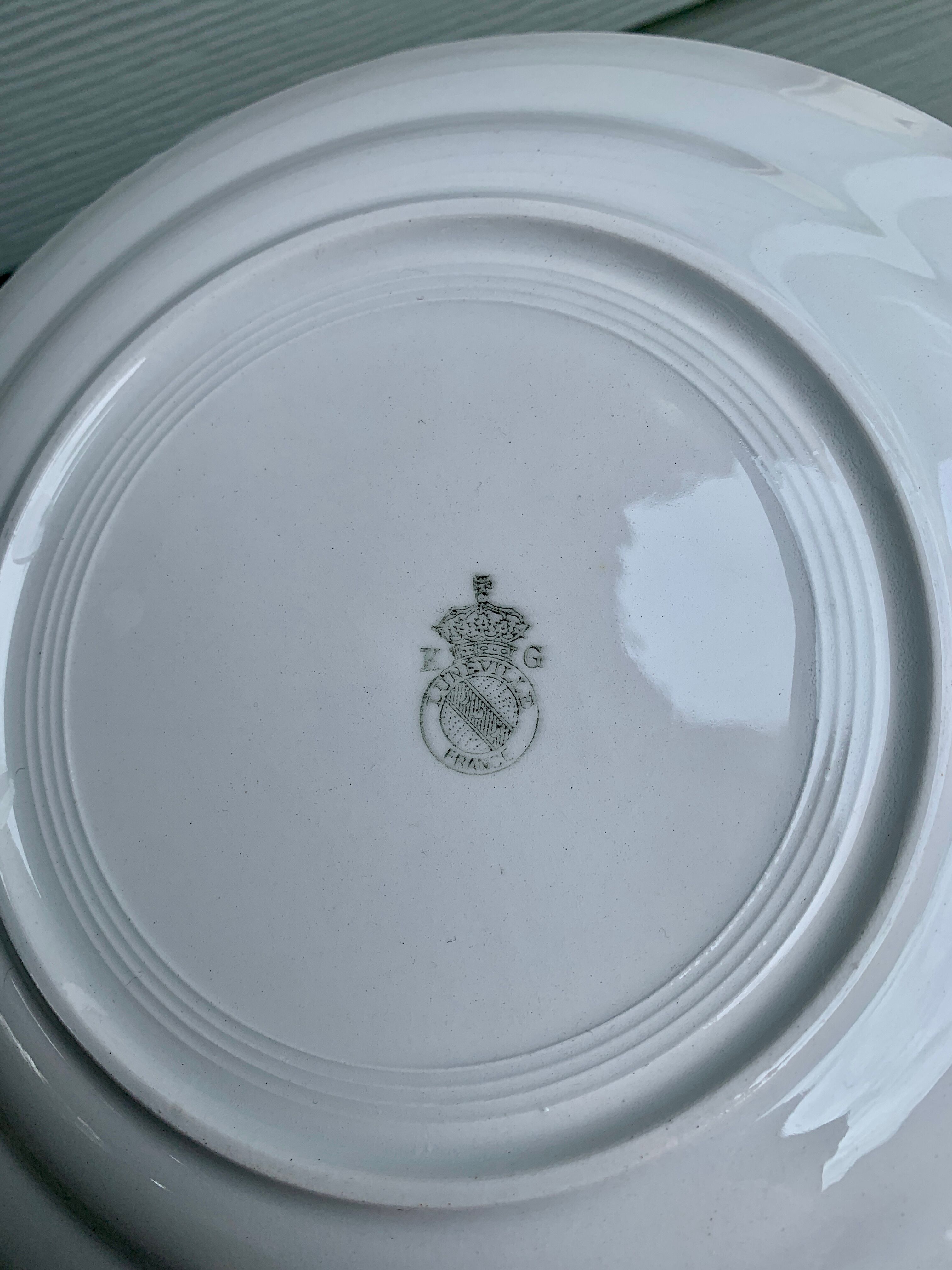 Vintage plates from Lunéville