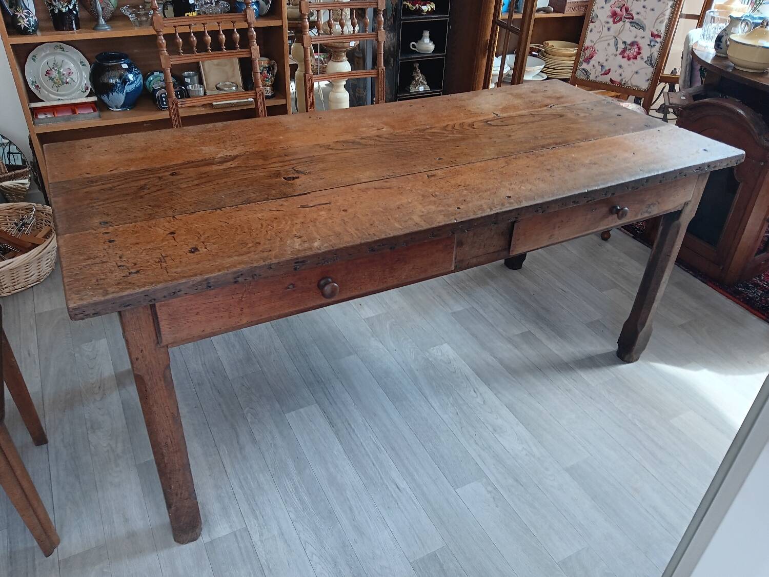 Antique French farmhouse table