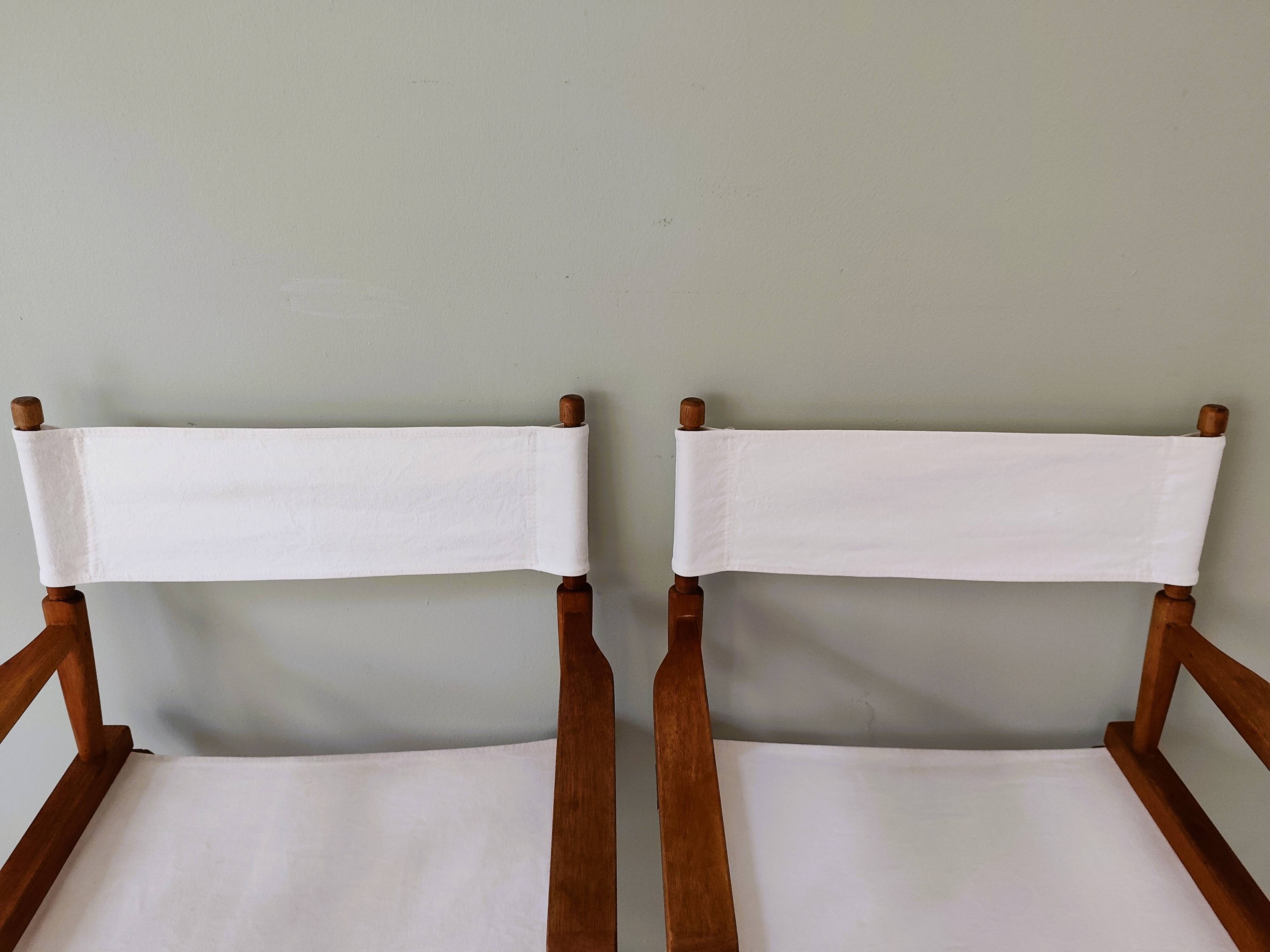 Fauteuils style "réalisateur" anciens