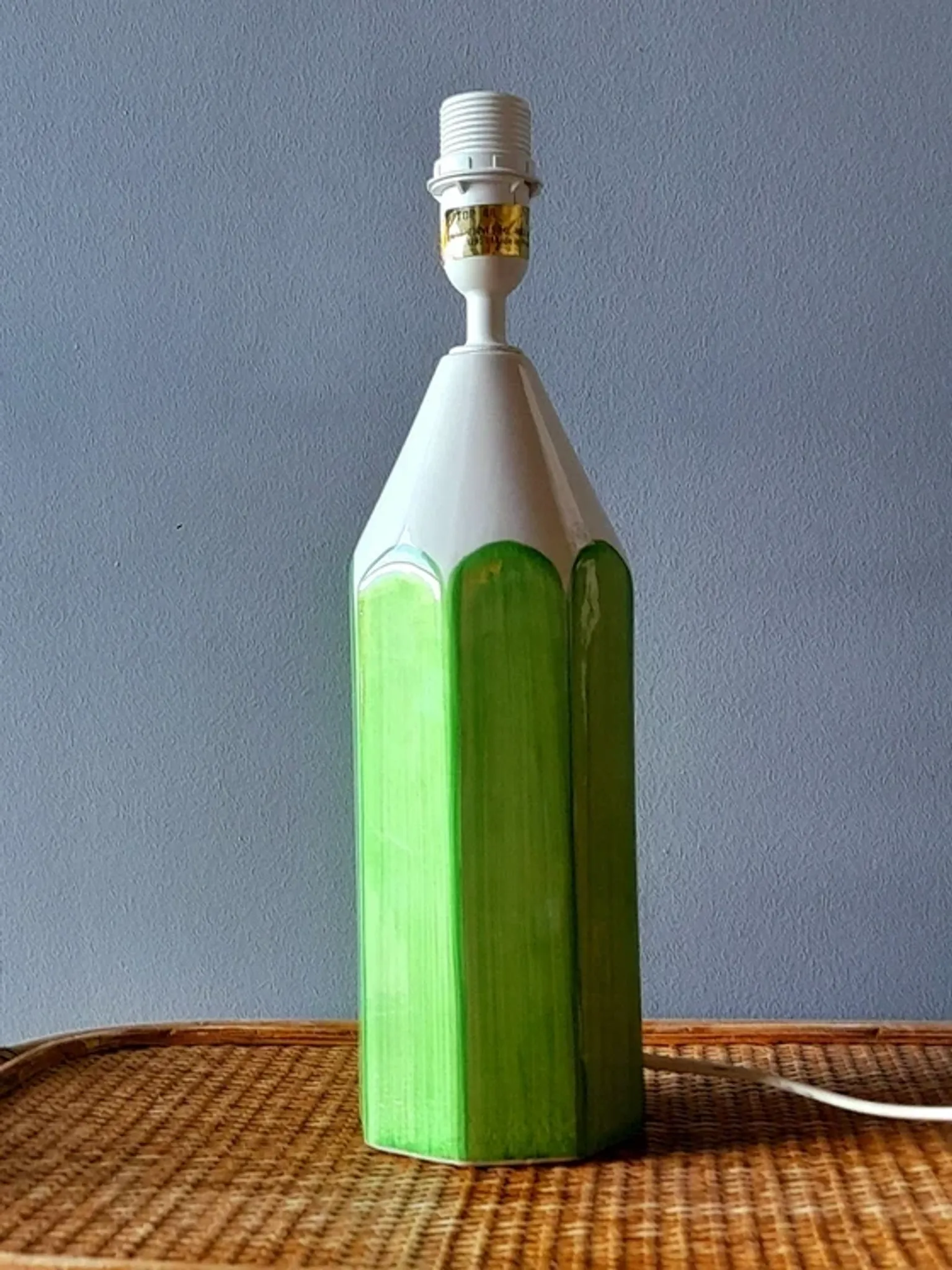Ceramic crayon lamp 1980