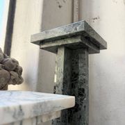 Set of 4 marble columns or pedestals.