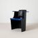 Bauhaus D61 Black and Blue Chair by El Lissitzky for Tecta, 1970s