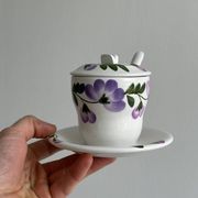 Saucière ancienne peinte à la main
