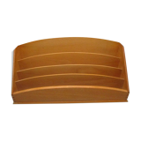 Old letter holder in blond wood