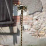 Bronze and brass floor ashtray, satyr, side table, decor.