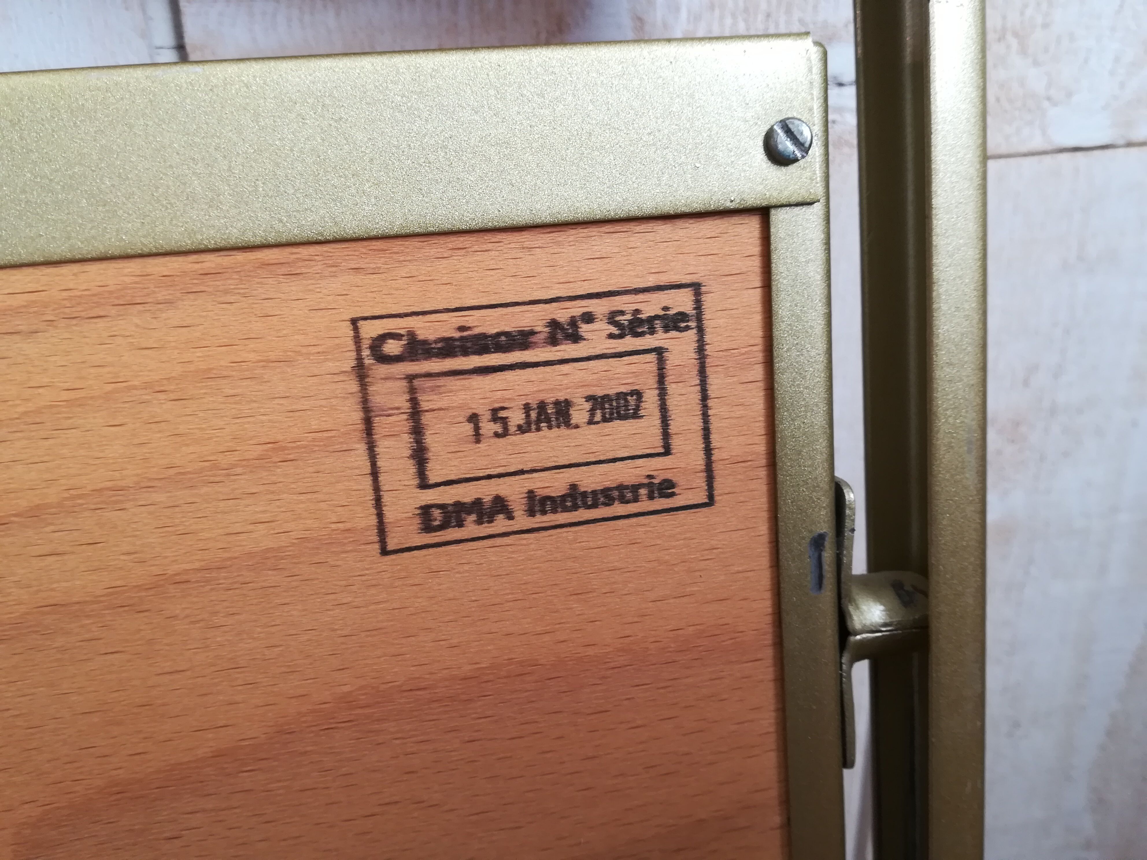 Pink velvet folding chair