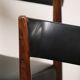 Set of 4 Scandinavian Danish chairs in rosewood and skai, 1960