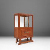 Art Deco Vitrine Cabinet Attributed to Gaston Poisson, France 1940s