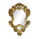Miroir époque Louis XV en bois doré