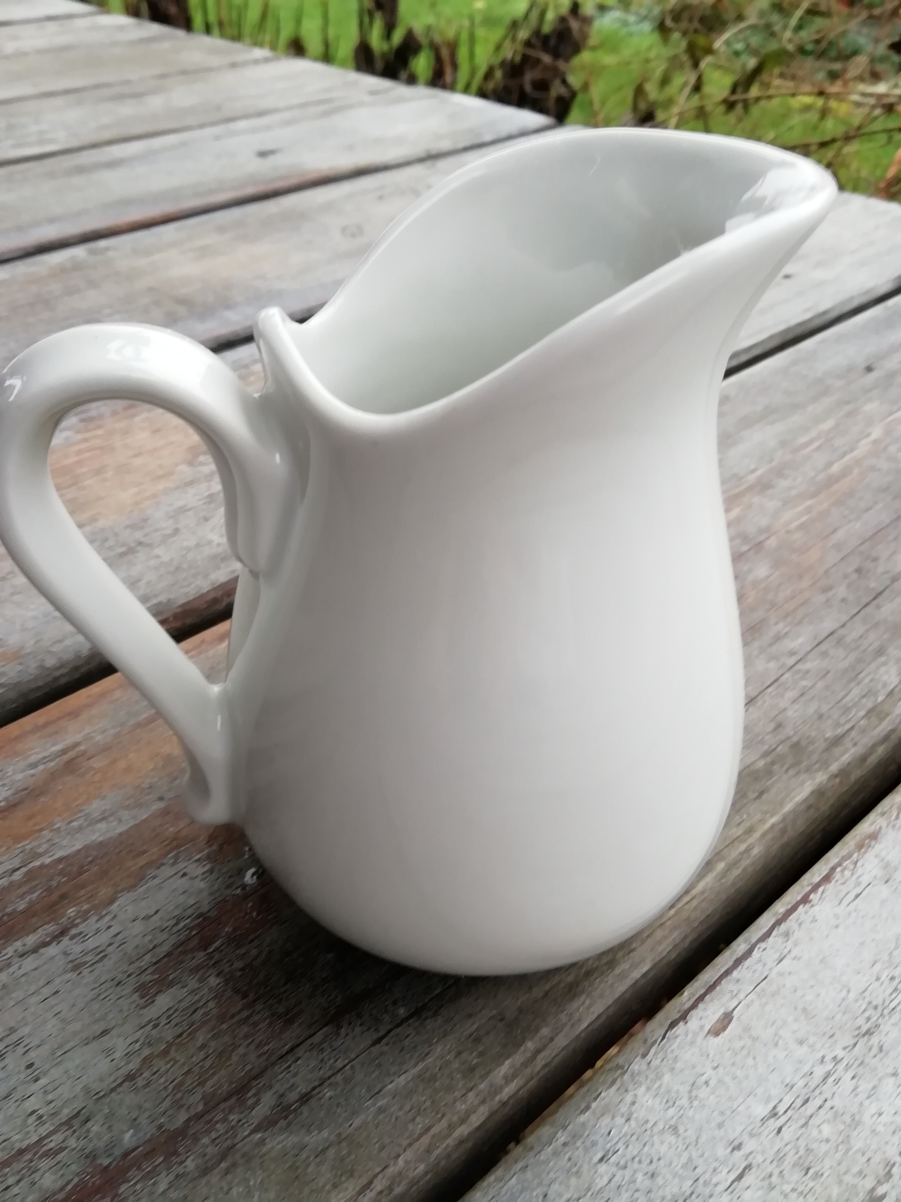 Pitcher white milk pot