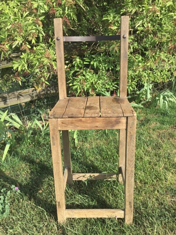 Brutalist bar high chair