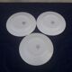 3 dessert plates made of earthenware by Digoin Sarreguemines rustic model No. 38 diam 20.5 cm