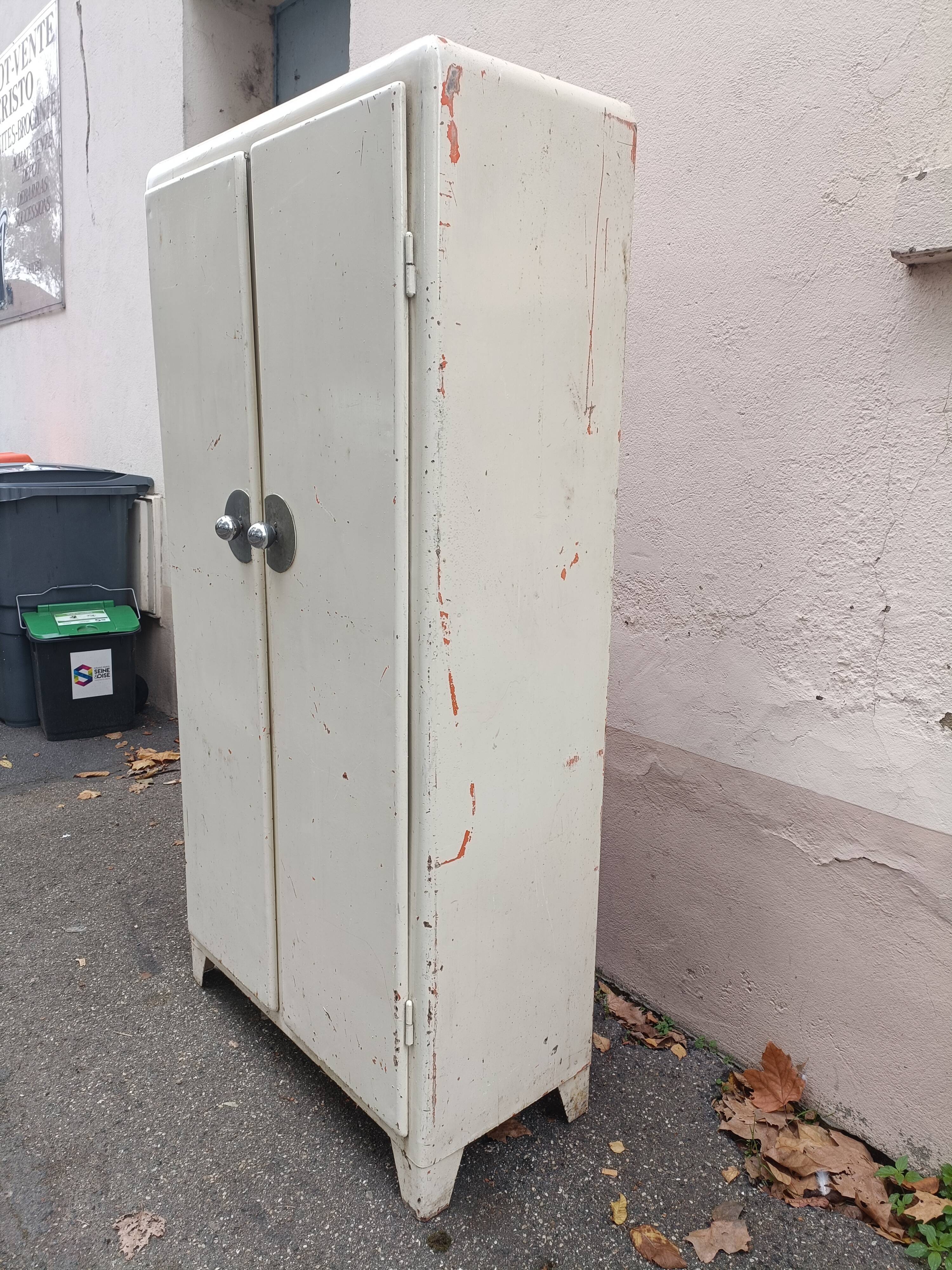 Metal cabinet industrial kitchen