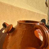 Gargoulette en terre cuite vernissée artisanat ancien ardéchois 1800